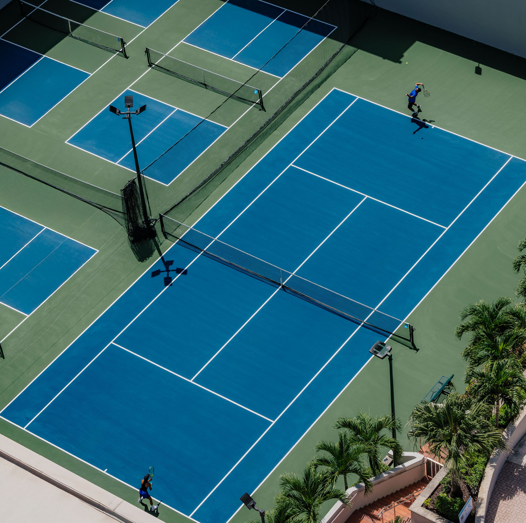 Square slider courts